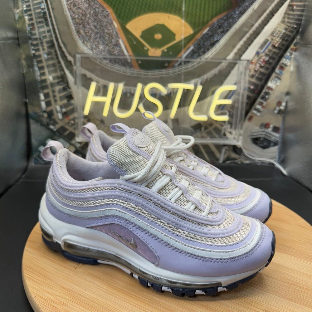 Nike Air Max ‘97 (GS) Sneakers Girls 3.5Y White Violet Frost Lilac